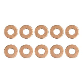 4mmx9mmx1mm(IDxODxT) Flat Copper Sealing Washers - 20Pack - Good for Industrial Machinery M4 Screws - Copper Flat Ring Gaskets