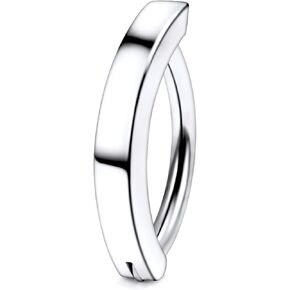 14G Astm F136 Titanium Clicker Belly Button Ring Piercing Jewelry G23 Simple Reverse Navel Rings Curved Hoop Navel Barbell Belly Piercing Jewelry for Women Men 10MM 12MM 14MM Belly Bars