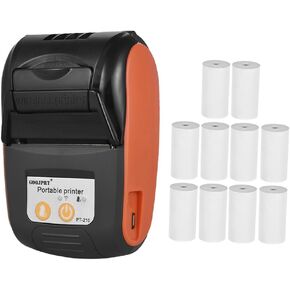 Thermal Receipt Printer,PT-210 Portable Thermal Printer Handheld 58mm Receipt Printer for Retail Stores Restaurants Factories Logistics