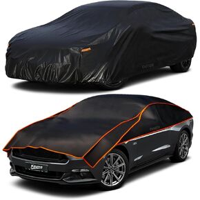 Kayme Hail Protector Car Cover, Anti Hail Multilayer Thickened Full Car Cover,Outdoor Hail Proof Car Cover,Waterproof All Weather with Wind Straps,Fit SUV JEEP (Length up to 190 inch)