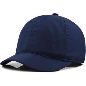 Fashion Short Brim Lightweight Quick Dry Baseball Cap Unconstructed Plain Low Profile Dad Hat for Men Women