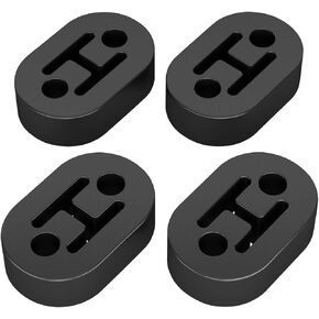 LCGP Exhaust Rubber Hanger, Universal Muffler Bushing Compatible with F150 Dodge Toyota Mustang RAV4, 4 Holes 4PCS, Hole Diameter 0.55"