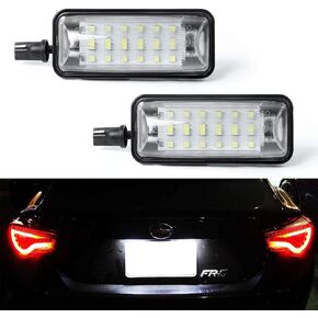 Gempro License Plate Light, 2Pack LED License Plate Lamp Assembly Replacement For Lexus GX470 LX470 LX570 Toyota Land Cruiser Cygnus 100-Series