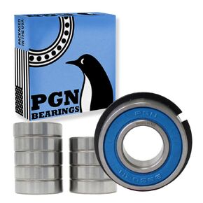 (10 Qty) PGN - 99502HNR Snap Ring & Sealed Ball Bearing - 5/8"x1-3/8"x7/16" - Replacement for Go Kart - Wheel Hub - Mini Bikes and Lawn Mowers