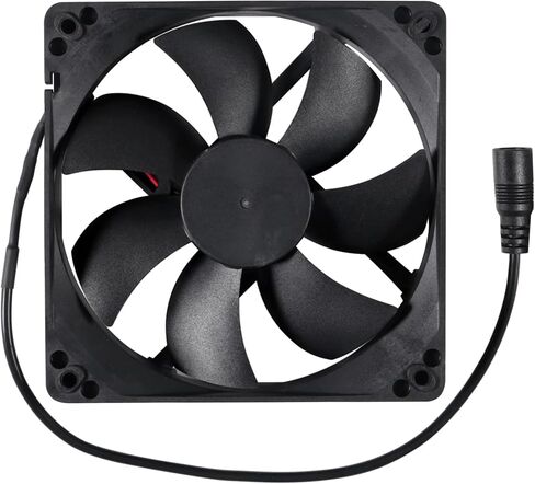 2pcs Blower Cooling Fan 120x25mm 110V 220V AC Powered Cooling Fan Dual-Ball Bearings 3 to 12V Speed Controller Fan for Receiver DVR Compatible with PlayStation Xbox Component in Saudi Arabia