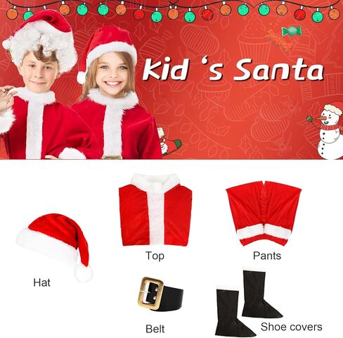Jack Skellington Costume for Kids Nightmare Christmas Santa Costume Jumpsuit with Jack Mask Hat Belt Cosplay Outfits in Kuwait