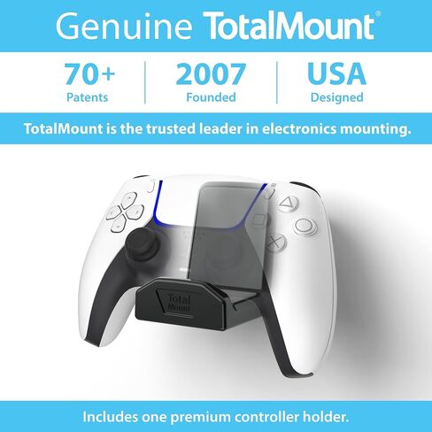 TotalMount (عبوة واحدة من حامل الحائط لوحدة التحكم مع وسادة مضادة للانزلاق ولاصق قابل للإزالة لأجهزة Xbox وPS5 وPS4 وNintendo - هذا الحامل المتميز لن يلحق الضرر بجدارك باستخدام البراغي أو اللاصق الدائم in Kuwait