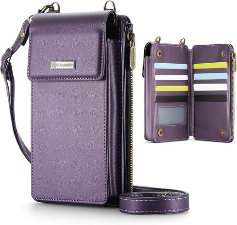 CaseMe Small Crossbody Cell Phone Bag for Women, RFID Blocking Shoulder Handbag Strap Wallet Purse with Card Slots in Saudi Arabia
