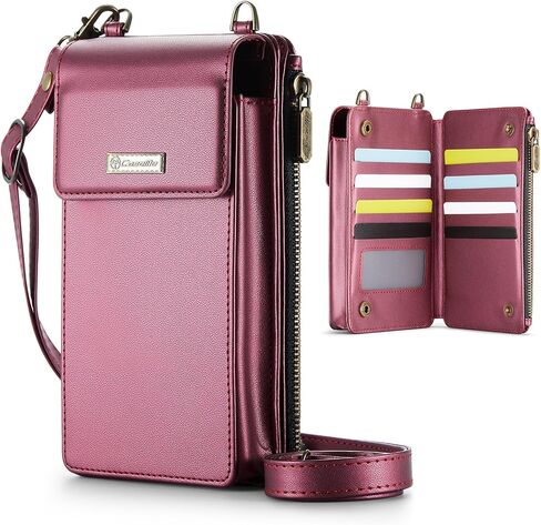 CaseMe Small Crossbody Cell Phone Bag for Women, RFID Blocking Shoulder Handbag Strap Wallet Purse with Card Slots in Saudi Arabia