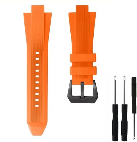Rubber Silicone Watch Bands Strap Replacement 13x29mm with black buckle for Michael Kors - MK8380 MK8356 MK8295 MK9020 - Michael Kors Watch Band in Kuwait