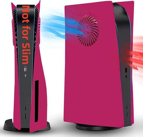 Disc Edition Face Plates with Cooling Vents Cover Skins Shell Panels for PS5 Console, Accessories for PlayStation 5 Protective Shell Replacement Faceplate (Nova Pink) in Kuwait