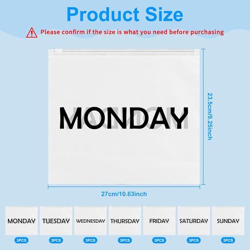 14Pcs Travel Organizer Pouches for Suitcases Packing Cubes Packing Organizers Days of Week Travel Pouches for Vacations Travel Home Storage and Organizing Bags,Clothing Packaging Bags in Kuwait