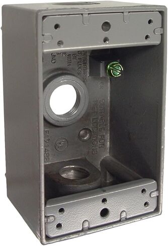 Hubbell MX1050Z Bell 1-Gang Weatherproof Universal Metal Flip Cover, Vertical/Horizontal 12-in-1, Bronze in Saudi Arabia
