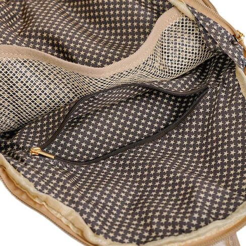 Jillian Bounce Berry Pink Striped 12 x 16 Inch Quilted Nylon Womens Pickleball Sport Sling Bag in Saudi Arabia