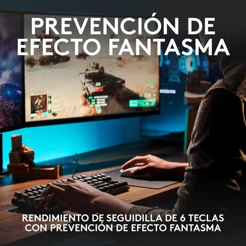 لوحة مفاتيح الألعاب الميكانيكية Logitech G413 TKL SE - لوحة مفاتيح بإضاءة خلفية مدمجة مع مفاتيح ميكانيكية تعمل باللمس، مضادة للظلال، متوافقة مع Windows وmacOS - ألومنيوم أسود (متجدد) in Saudi Arabia
