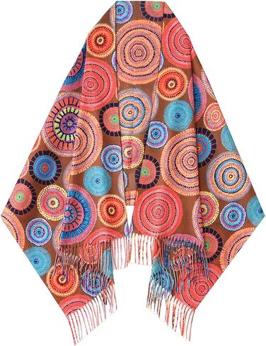 Umjetnost Women's Soft Cashmere Feel Scarf Long Warm Winter Scarves Pashmina Shawl Wrap in Saudi Arabia