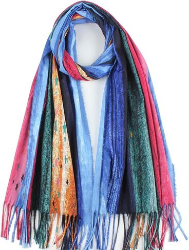 Umjetnost Women's Soft Cashmere Feel Scarf Long Warm Winter Scarves Pashmina Shawl Wrap in Saudi Arabia