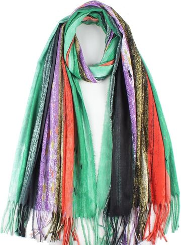 Umjetnost Women's Soft Cashmere Feel Scarf Long Warm Winter Scarves Pashmina Shawl Wrap in Saudi Arabia