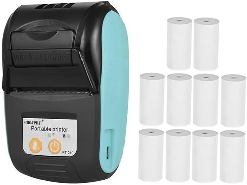 Thermal Receipt Printer,PT-210 Portable Thermal Printer Handheld 58mm Receipt Printer for Retail Stores Restaurants Factories Logistics in Kuwait