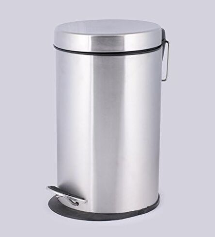 King International 1.3 Gallon Step Bathroom Trash Can,Garbage can, Trash can with lid Inside Removable Bucket, 7''X10'', Bathroom Accessories Set, Wastebasket, Garbage Container Bin (Plain Pedal) in Saudi Arabia