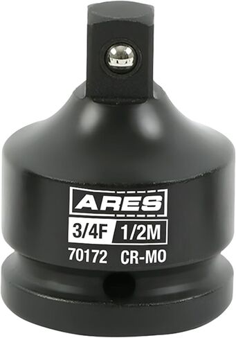 محول مقبس الصدمات ARES 70170-1/2 بوصة F إلى 3/8 بوصة M - هيكل فولاذي من الكروم الموليبدينوم يتجاوز معايير ANSI ويضمن الاستخدام مدى الحياة in Kuwait