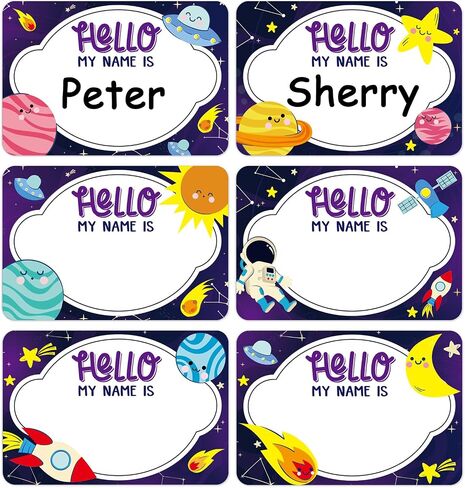 36Pcs Hello My Name is Stickers Name Plates for Classroom Students Desks Name Tags Stickers Desks Name Tags Classroom Name Plates for Themed Party Family Home School Office Conferences in Saudi Arabia