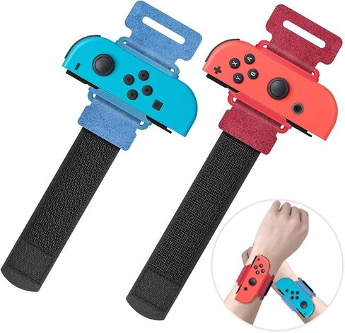 YUANHOT Adjustable Wrist Bands for Switch Joy-Con, Dance Workout, 2 Pack in Kuwait