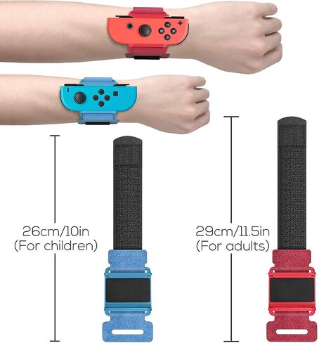 YUANHOT Adjustable Wrist Bands for Switch Joy-Con, Dance Workout, 2 Pack in Kuwait