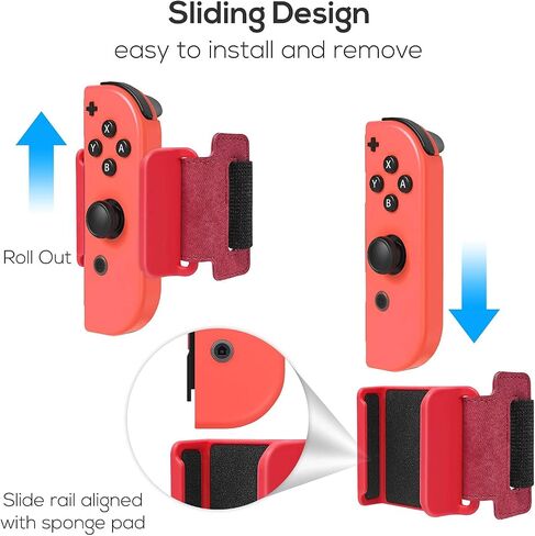 YUANHOT Adjustable Wrist Bands for Switch Joy-Con, Dance Workout, 2 Pack in Kuwait
