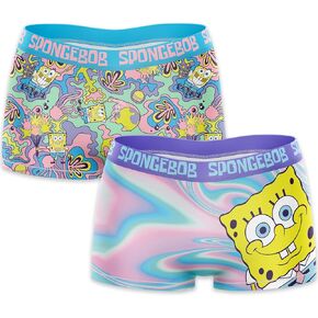 SpongeBob SquarePants Sports Bra and Boy Short Underwear Set in Sizes S, M, L and XL
