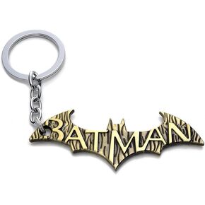 Bat Symbol Keychain Zinc Alloy Metal Bat Mask Dart Keychain (Black) in Saudi Arabia