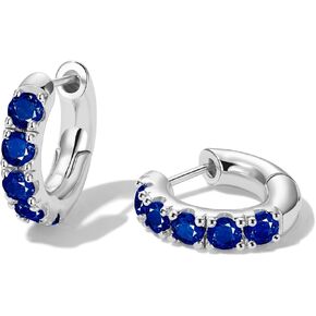 14k Gold Plated Cubic Zirconia Hoop Earrings for Women Sterling Silver Post Cuff Earrings Huggie Stud for Women Hypoallergenic Trendy Jewelry Gift Birthday Anniversary Wedding Earring