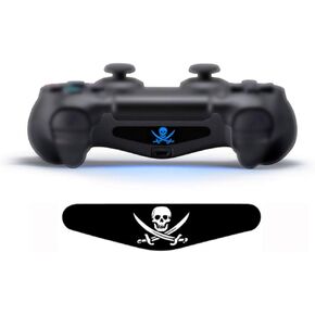 1 PCS Custom Game Light Bar Stickers Decal LED Cover Lightbar Film for Sony PS4 Playstation 4 Controller (A)