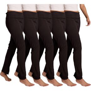 Flare Leggings for Women Pack of 6, Lightweight Yoga Pants Flared Leggings for Women 6-Pack in Kuwait