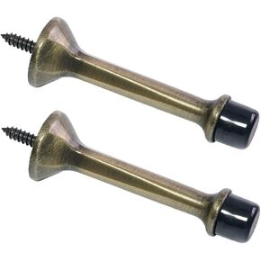 Triumph Hardware 3" inch Heavy Duty Solid Rigid Antique Bronze Door Stop with Soft Rubber Tip, Zinc Alloy Metal Solid Door Stopper Protect Wall & Door in Saudi Arabia