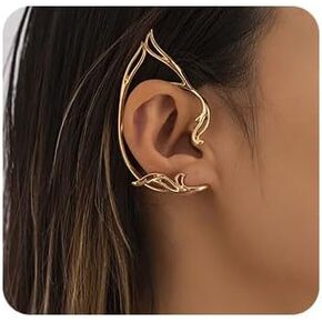 Elf Ear Cuff Fairy Ear Cuffs Cosplay Climber Earrings Non Pierced Wraps Fairy Accessories for Women 2Pcs