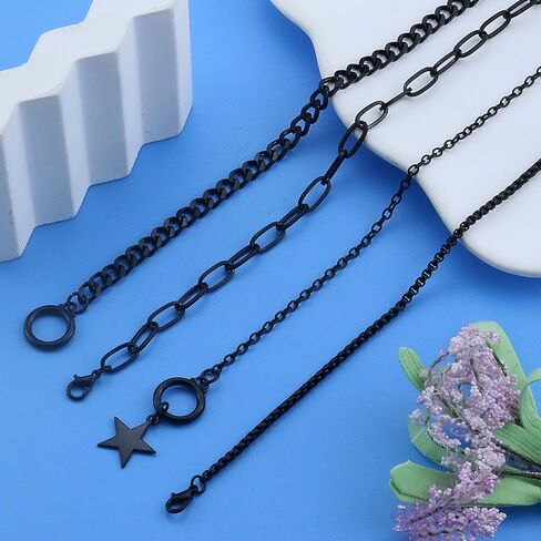 Gothic Cross Necklace Layered Pearl Beads Cross Pendant Necklaces Punk Vintage Cross Chain Necklace Chunky Cross Necklace for Women in Kuwait