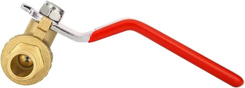 6 PCS1/2" PEX Ball Brass Valve, Barb Crimp Pex Connection, Full Port Water Stop Shut-off Valve, Red (Hot) and Blue (Cold) Levels, (6) in Saudi Arabia