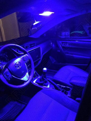 مجموعة مصابيح داخلية LED بيضاء لسيارة Toyota RAV4 2016 2017 2018 2019 2020 2021 2022 حزمة مصابيح LED داخلية فائقة السطوع 6000K + أضواء لوحة الترخيص وأداة التثبيت in Kuwait