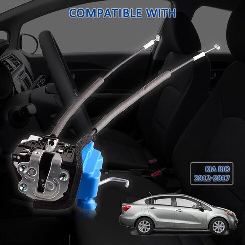 Front Driver Side Door Lock Actuator Motor Compatible for Kia Rio 2012-2017 (6 pins) with Key Hole Replacement Left Door Latch in Saudi Arabia