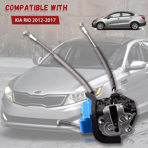 Front Driver Side Door Lock Actuator Motor Compatible for Kia Rio 2012-2017 (6 pins) with Key Hole Replacement Left Door Latch in Saudi Arabia