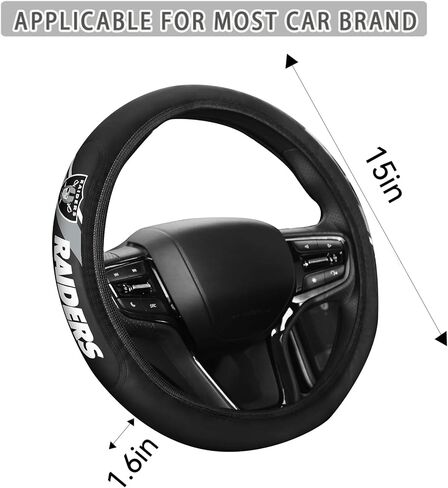 Leather for Cowboys Steering Wheel Cover fit Cowboys Car Accessories for Sports Fans,Universal Size14-15 Inch fit Most car SUV Trucks. (for NZ) in Saudi Arabia