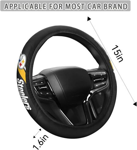 Leather for Cowboys Steering Wheel Cover fit Cowboys Car Accessories for Sports Fans,Universal Size14-15 Inch fit Most car SUV Trucks. (for NZ) in Saudi Arabia
