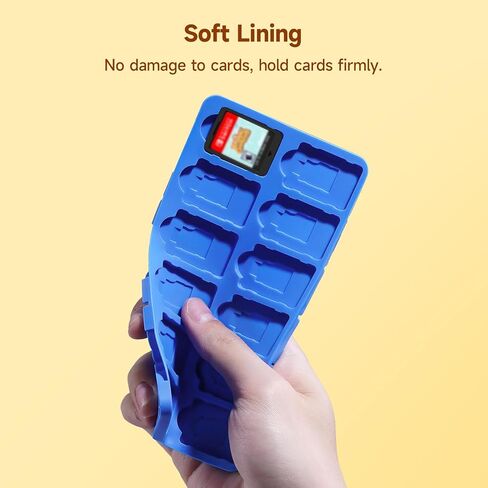 حافظة بطاقة ألعاب سويتش مكونة من 24 فتحة متوافقة مع ألعاب سويتش وبطاقات SD، منظم حامل الألعاب مناسب لبطاقات ألعاب سويتش ولايت وOLED، أسود in Kuwait