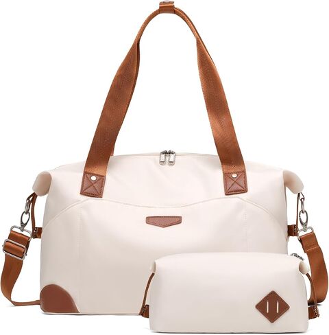 Coolife Travel Tote Bag Weekender Bag Carry On Bag with Detachable Shoulder Strap Zipper Pockets Wet Pocket in Saudi Arabia