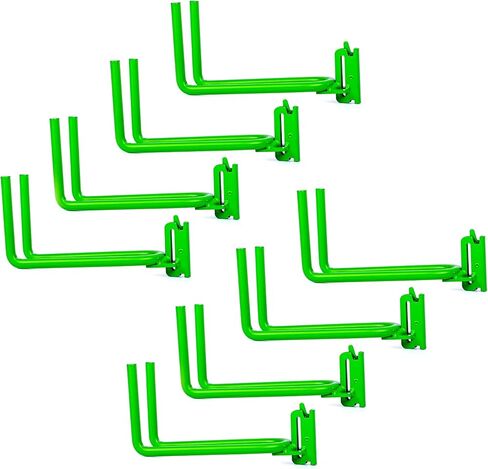 4-Pack E-Track Heavy Duty Shovel/Tool Hanger, E Track Hooks for Tools, Rakes, Spades in Trailers, Trucks, Workshop and Warehouse with E-Tracks, E Track Accessories Tool Holder (Green) in Kuwait