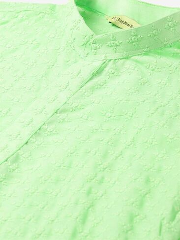 Men's Chikankari Embroidered Kurta And Chudidar Set in Kuwait