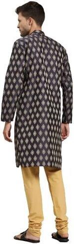 Sojana (Since 1958) Men's Silk Blend Indian Traditional Ethnic Dresses Booti Jacquard ONLY Long Kurta in Saudi Arabia