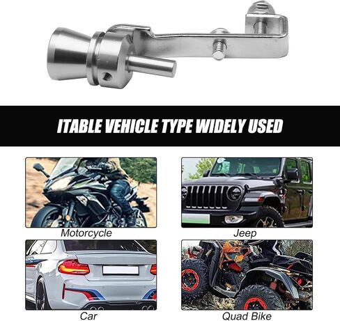 2 PCS Turbo Sound Whistle Simulator, Metal Alloy Car Sound Exhaust Muffler Pipe Whistle, Universal Auto Roar Maker Tail Whistle, for Most Cars Motorcycles (Black) in Saudi Arabia