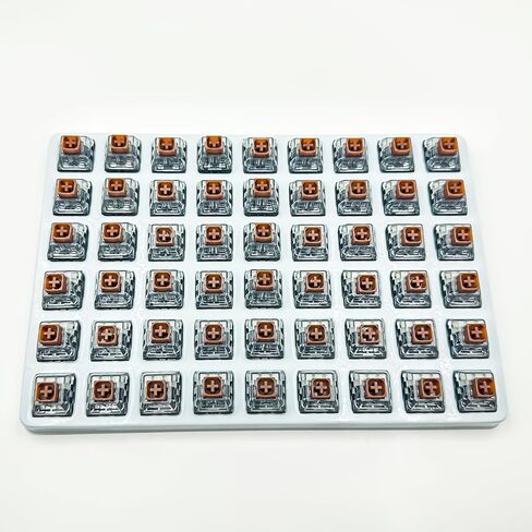 Kailh Box White V2 Switches للوحة المفاتيح الميكانيكية، 5-Pin 45gf Clicky/الغبار والماء/مفاتيح الألعاب (36 قطعة) in Kuwait